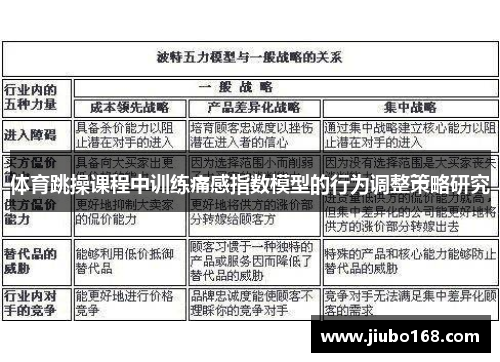 体育跳操课程中训练痛感指数模型的行为调整策略研究